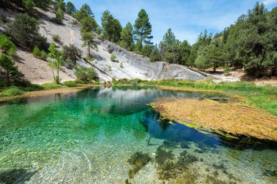 Scenic view of lake against mountain