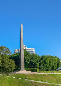 Built structure against blue sky