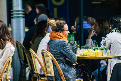 Group of people at restaurant