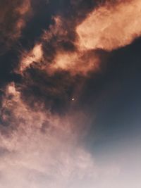Low angle view of sky at night