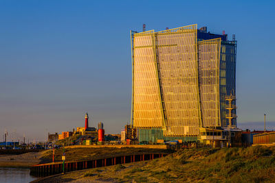 Sunset at the harbour. inntel hotels, den haag marina beach.