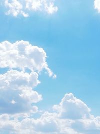 Low angle view of clouds in sky