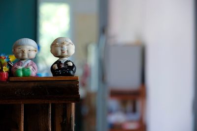 Close-up of stuffed toy on table