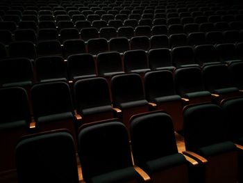 Full frame shot of empty chairs