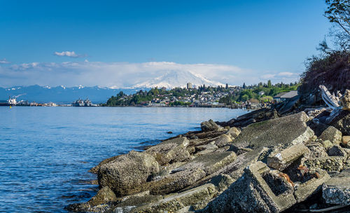 Panoramic view of sea against sky