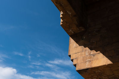 Low angle view of historical building against sky