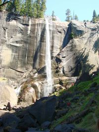 View of waterfall against sky