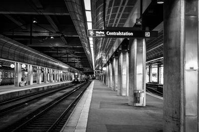 Railroad station platform