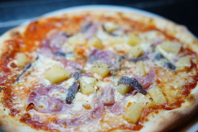 Close-up of pizza