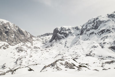 Snowcapped mountain against sky