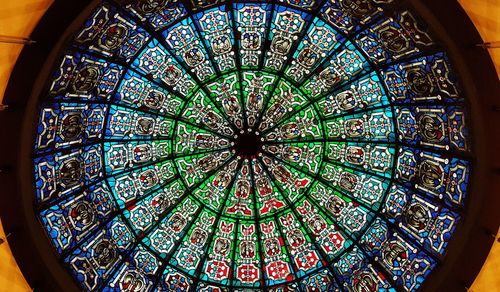 Low angle view of ceiling of dome