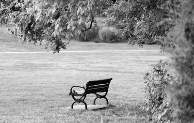 Empty seats in park