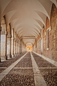 Empty corridor of building