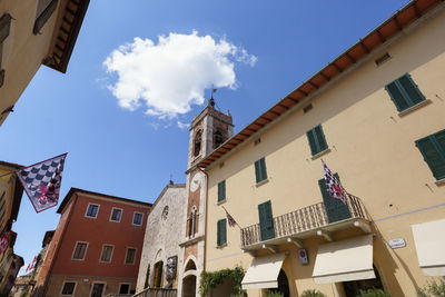 Low angle view of building against sky