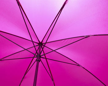 Low angle view of pink background