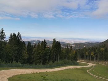 Scenic view of landscape against sky