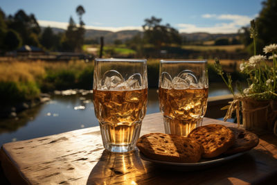 Close-up of drink on table