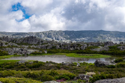 Scenic view of landscape against sky