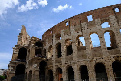 Low angle view of old ruins