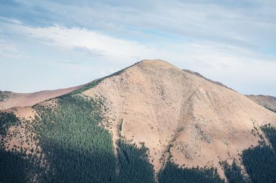 Low angle view of mountain against sky
