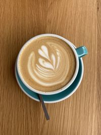 Coffee cup on table