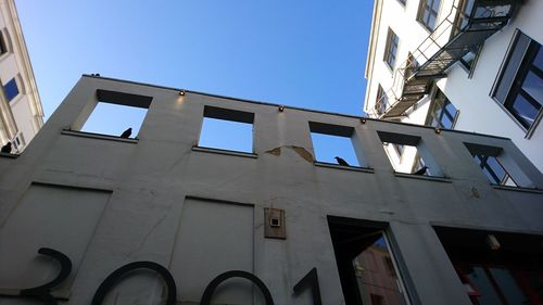 Low angle view of building against sky