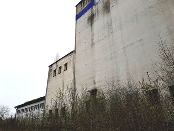 Low angle view of building against clear sky