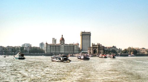 View of buildings at waterfront