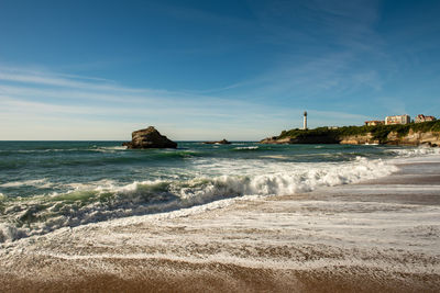 Scenic view of sea against sky