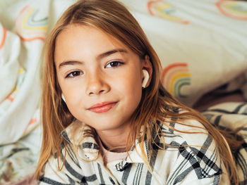 Portrait of young woman