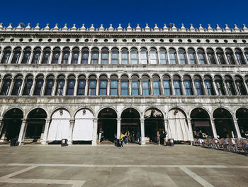 Low angle view of historical building