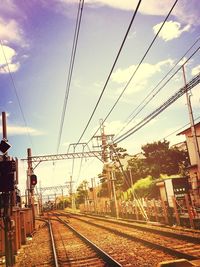 Railroad tracks in winter