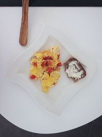 Close-up of served food