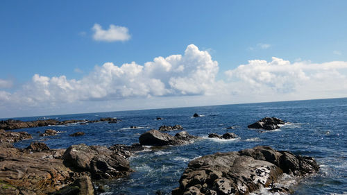 Scenic view of sea against sky