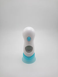 Close-up of toy on white background