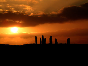 Sunset on the stone circle