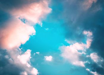 Low angle view of clouds in sky