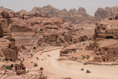 View of rock formations