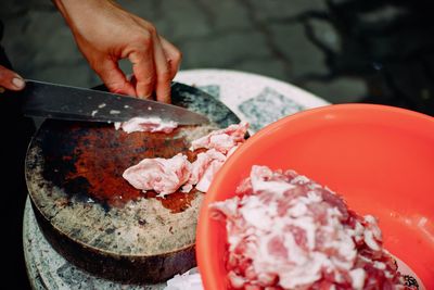 Close-up of food