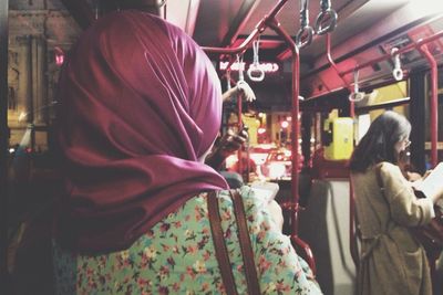 Close-up of woman standing in pond