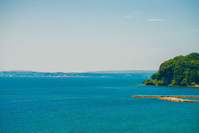 Scenic view of sea against sky