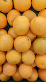 Full frame shot of lemons for sale at market