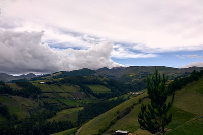 Scenic view of landscape against sky