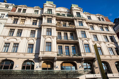 Low angle view of building against sky