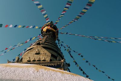 Low angle view of temple