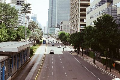 City street amidst buildings