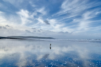 Scenic view of sea against sky