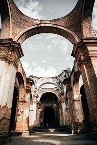 Low angle view of historical building