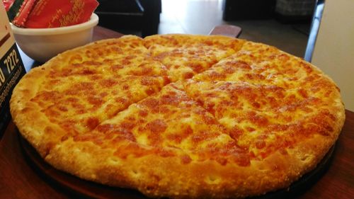 Close-up of bread in plate