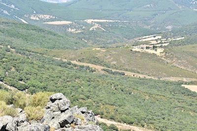 High angle view of landscape